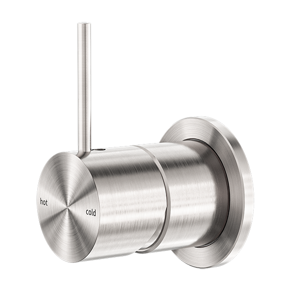 MECCA SHOWER MIXER 60MM HANDLE UP PLATE BRUSHED NICKEL (NR221911JBN)