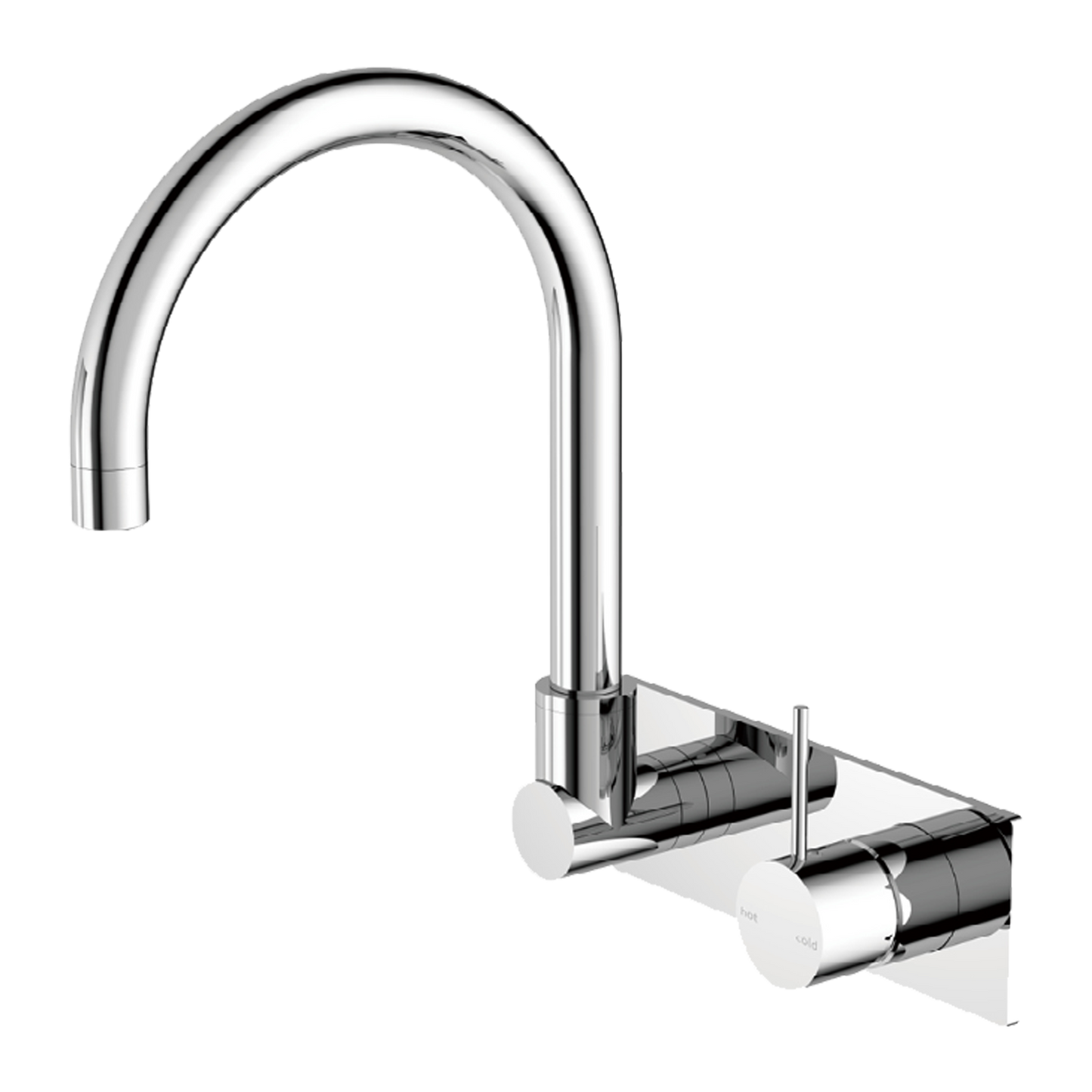 MECCA WALL BASIN/BATH MIXER SWIVEL SPOUT HANDLE UP CH (NR221909pCH)