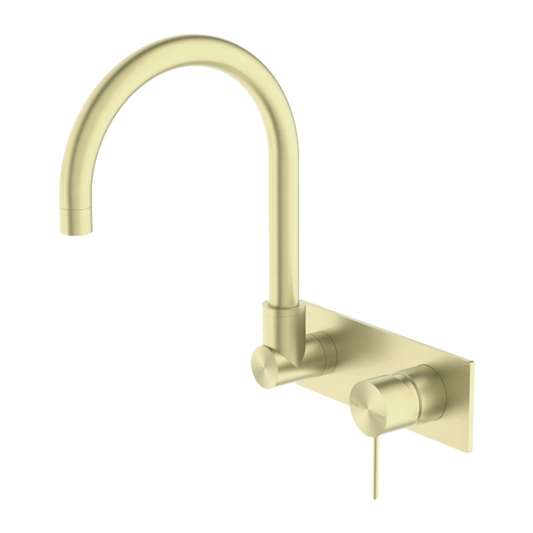 MECCA WALL BASIN/BATH MIXER SWIVEL SPOUT BG (NR221909qBG)