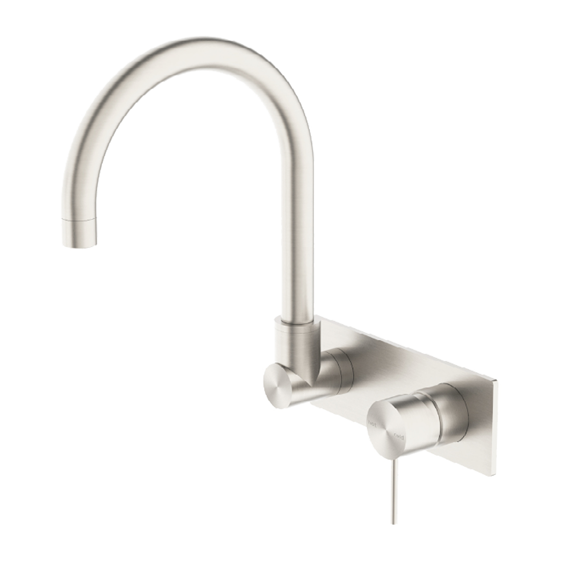 MECCA WALL BASIN/BATH MIXER SWIVEL SPOUT BN (NR221909qBN)