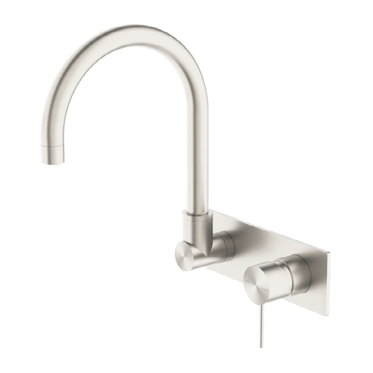 MECCA WALL BASIN/BATH MIXER SWIVEL SPOUT BN (NR221909qBN)