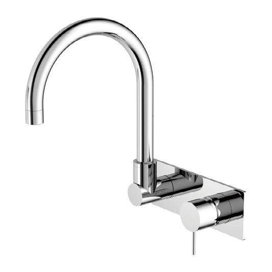 MECCA WALL BASIN/BATH MIXER SWIVEL SPOUT CH (NR221909qCH)