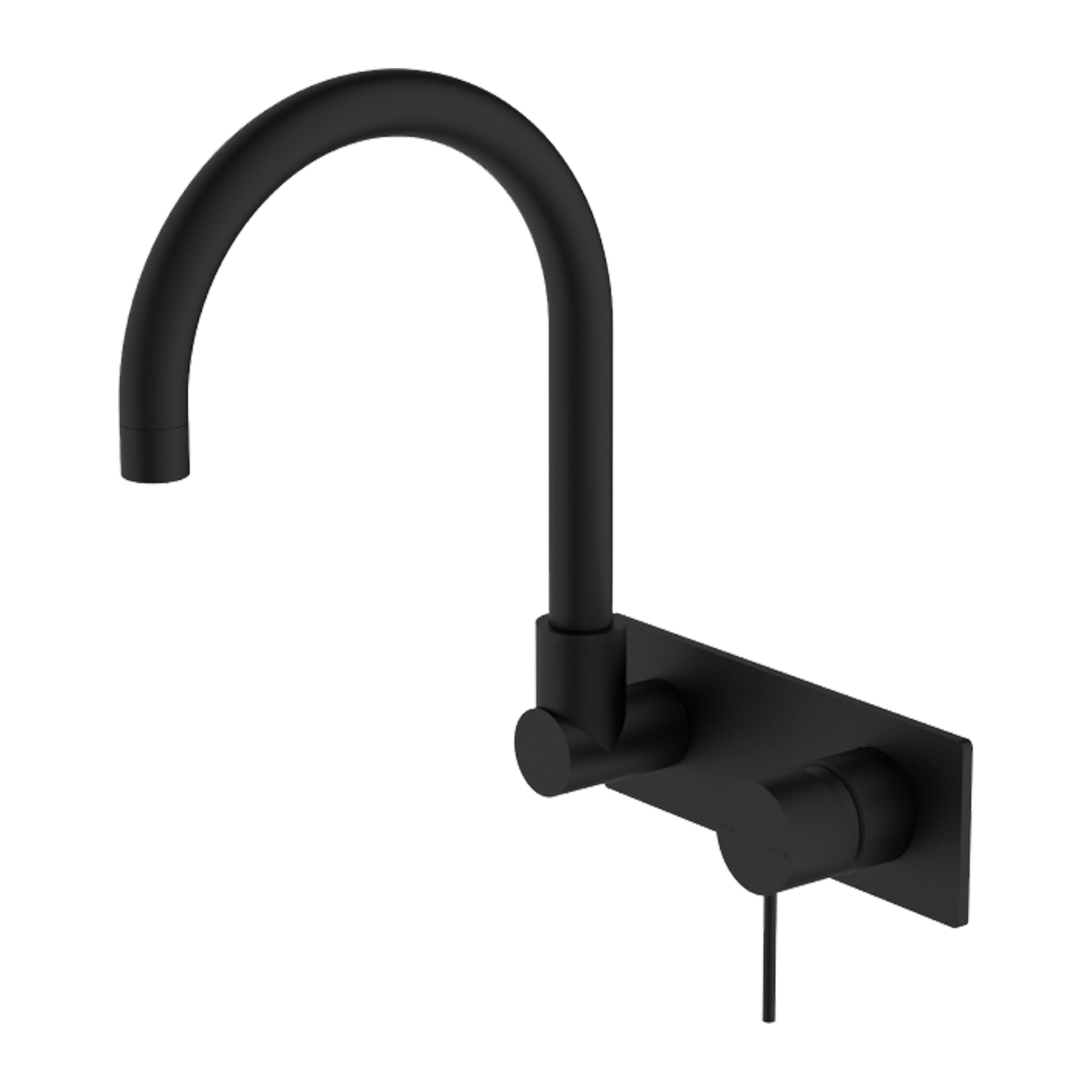 MECCA WALL BASIN/BATH MIXER SWIVEL SPOUT MB (NR221909qMB)