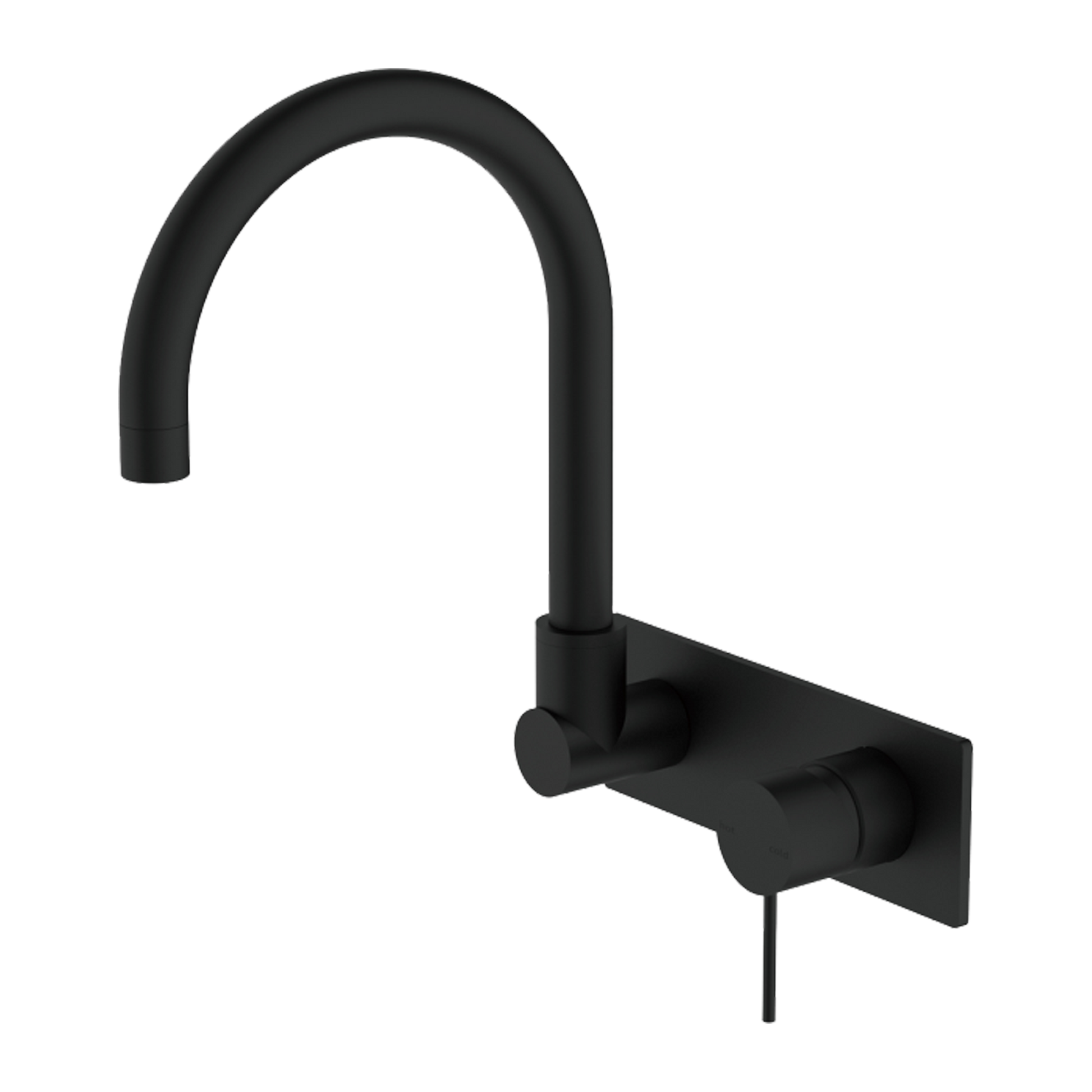 MECCA WALL BASIN/BATH MIXER SWIVEL SPOUT MB (NR221909qMB)