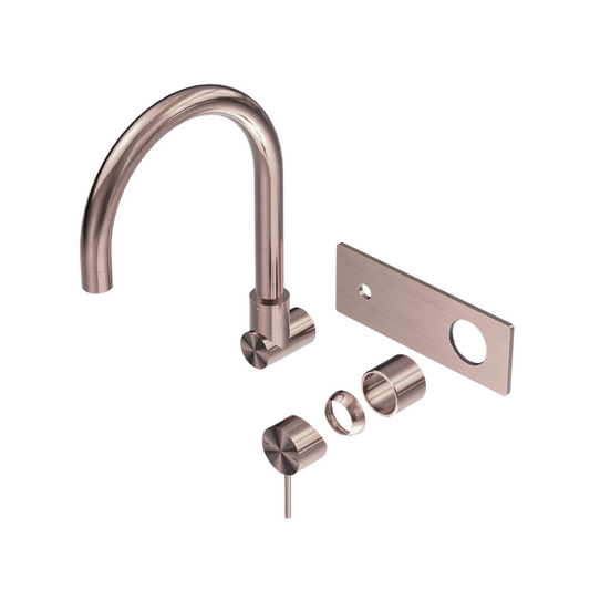 MECCA WALL BASIN/BATH MIXER SWIVEL SPOUT TRIM KITS ONLY BRUSHED BRONZE (NR221910QTBZ)