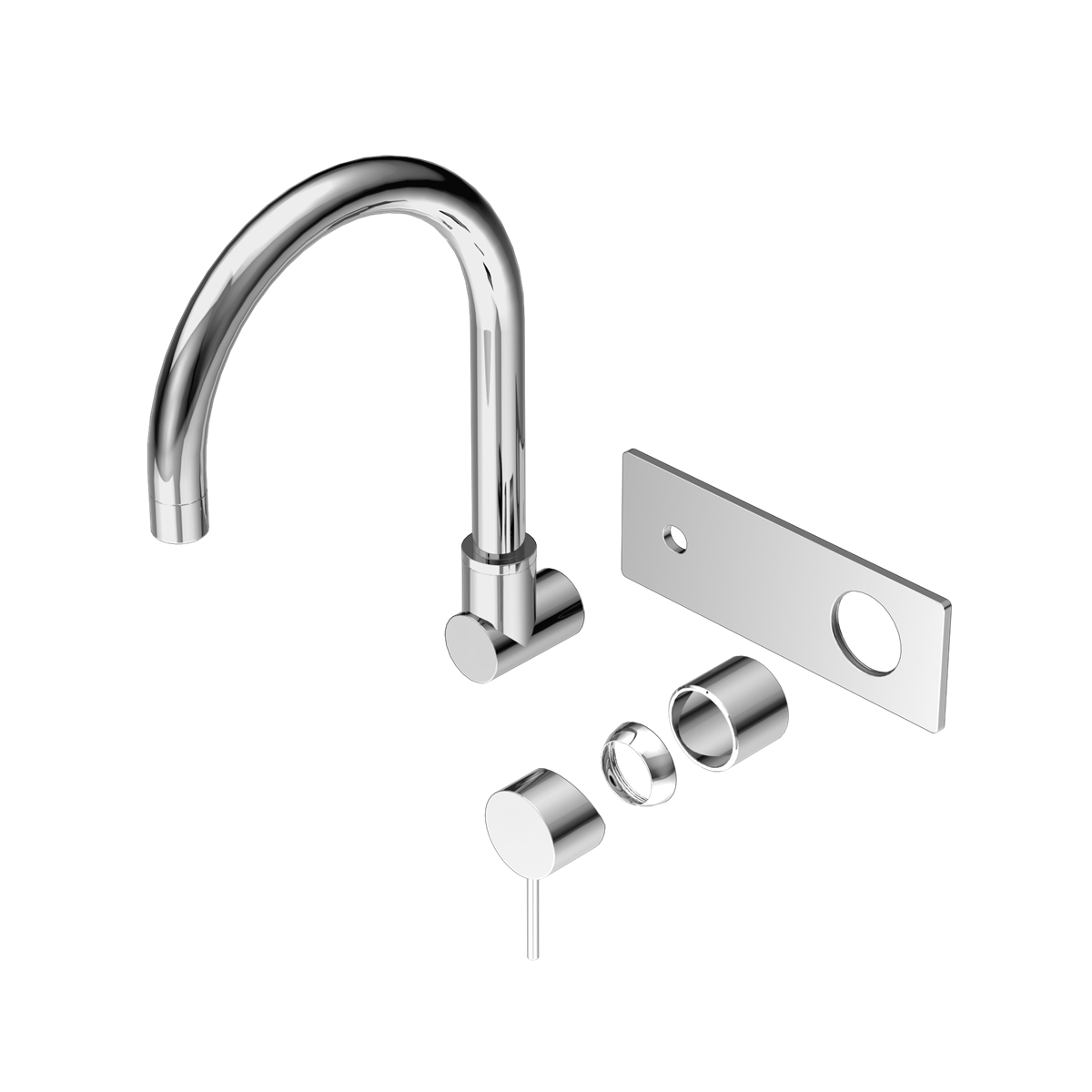 MECCA WALL BASIN/BATH MIXER SWIVEL SPOUT TRIM KITS ONLY CHROME (NR221910QTCH)