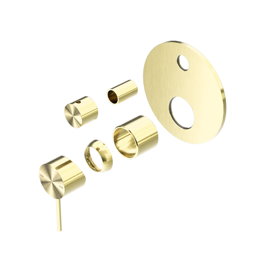 MECCA SHOWER MIXER WITH DIVERTOR TRIM KITS ONLY BRUSHED GOLD (NR221911ATBG)