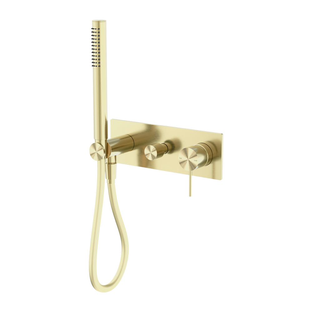 MECCA SHOWER MIXER DIVERTOR SYSTEM BRUSHED GOLD (NR221912EBG)