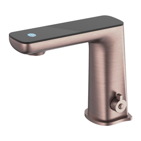 CLAUDIA SENSOR MIXER WITH BLACK TOP DISPLAY BRUSHED BRONZE (NR222101BZ)