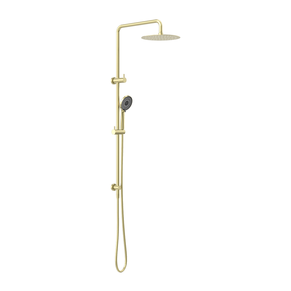 ROUND PROJECT TWIN SHOWER BRUSHED GOLD (NR232105DBG)