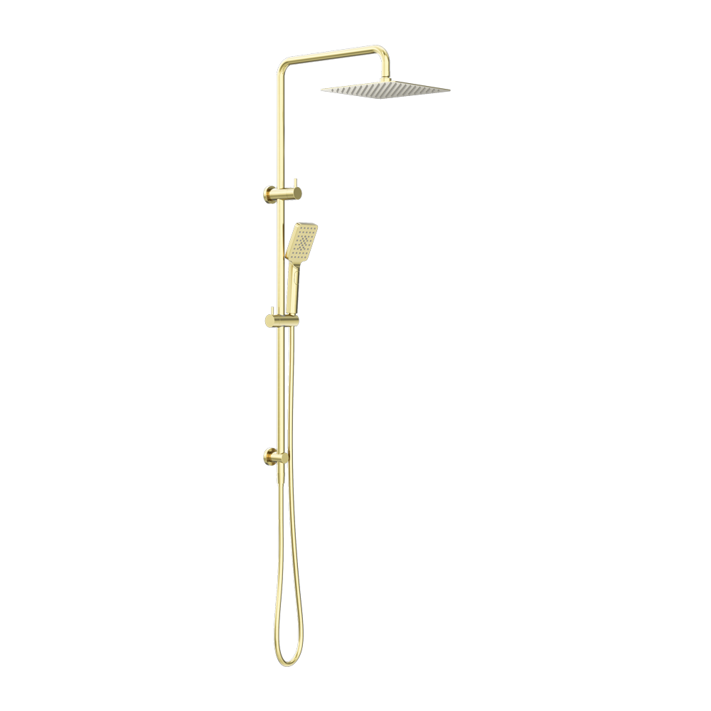 SQUARE PROJECT TWIN SHOWER BRUSHED GOLD (NR232105EBG)