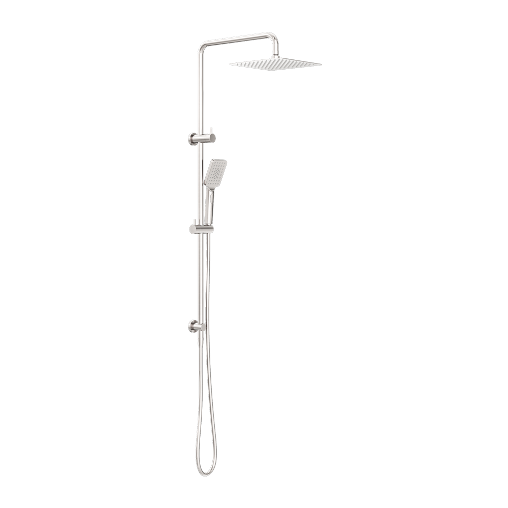 SQUARE PROJECT TWIN SHOWER BRUSHED NICKEL (NR232105EBN)