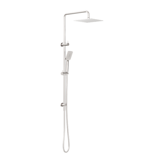 SQUARE PROJECT TWIN SHOWER BRUSHED NICKEL (NR232105EBN)