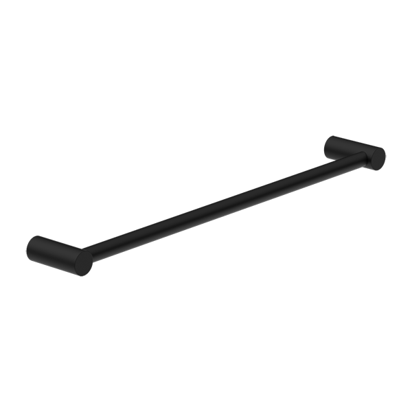 NEW MECCA SINGLE TOWEL RAIL 600MM MB (NR2324MB)