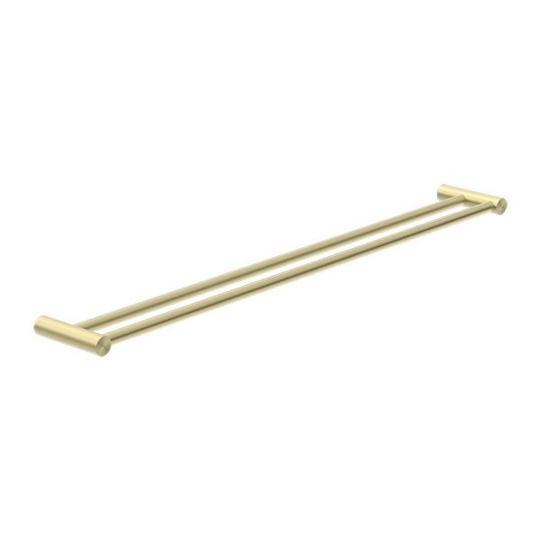 NEW MECCA DOUBLE TOWEL RAIL 800MM BG (NR2330dBG)