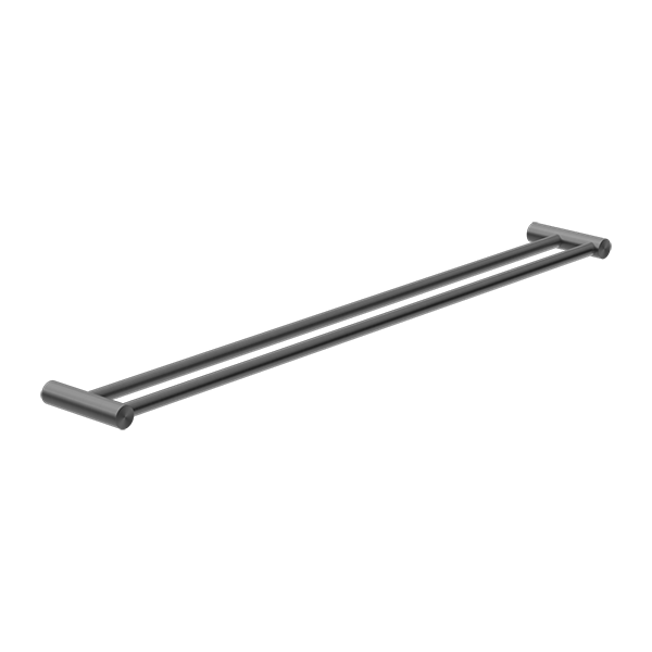 NEW MECCA DOUBLE TOWEL RAIL 800MM GM (NR2330dGM)