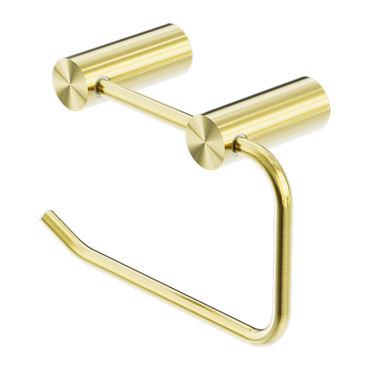 NEW MECCA TOILET ROLL HOLDER BRUSHED GOLD (NR2386BG)