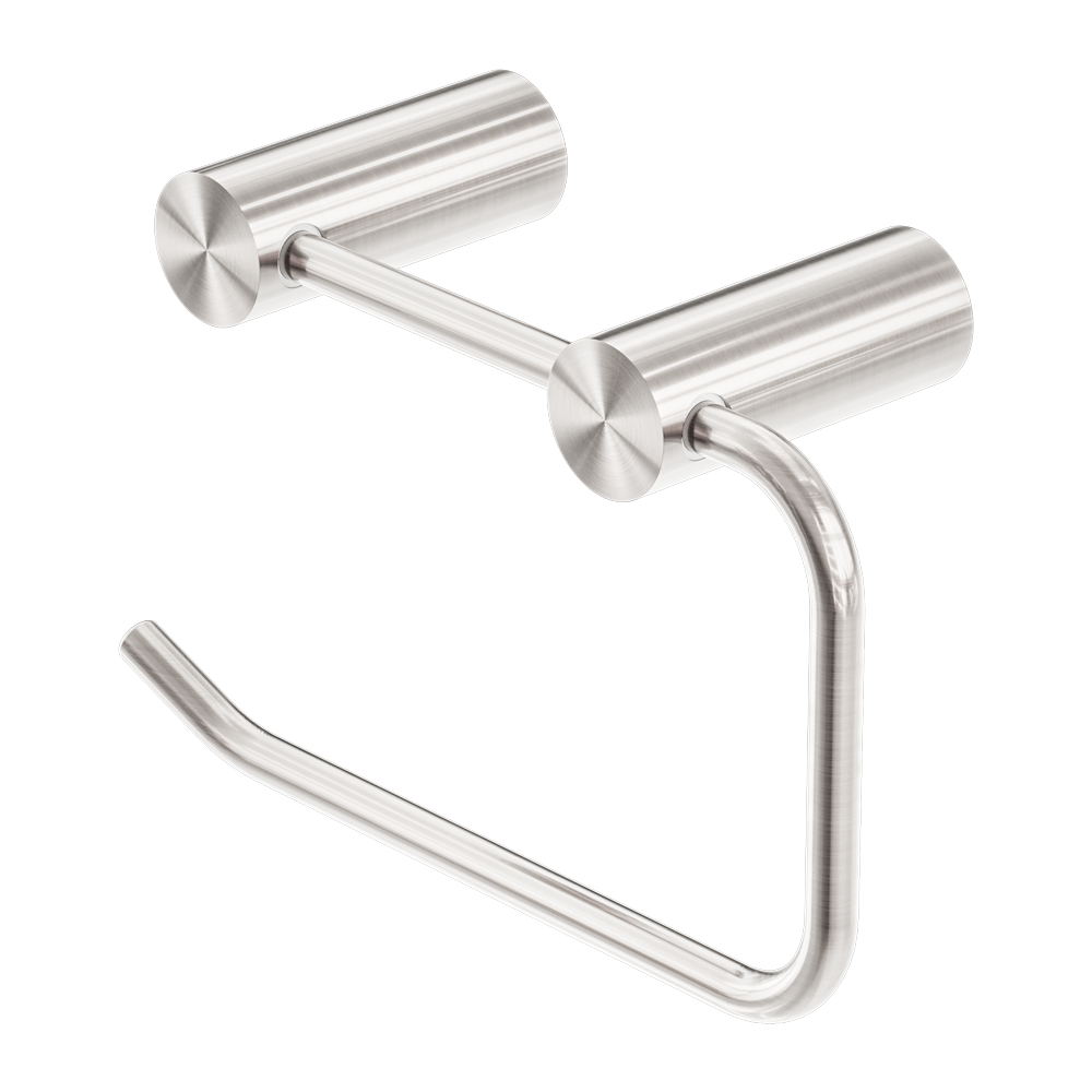 NEW MECCA TOILET ROLL HOLDER BRUSHED NICKEL (NR2386BN)