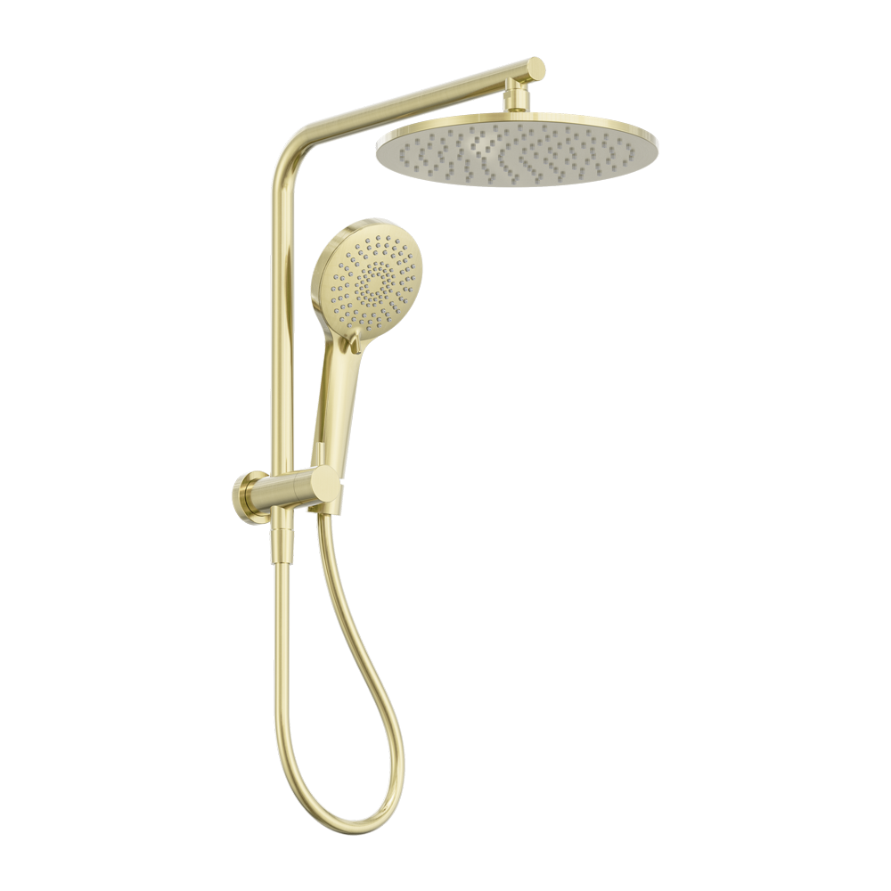 Mecca 2 In 1 Twin Shower Brushed Gold (NR250805eBG)