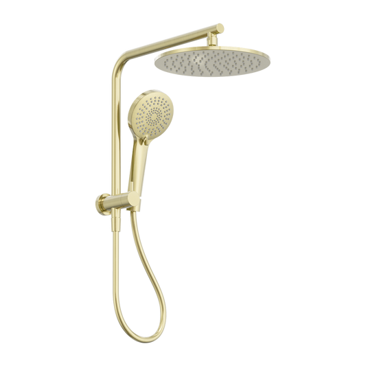 Mecca 2 In 1 Twin Shower Brushed Gold (NR250805eBG)