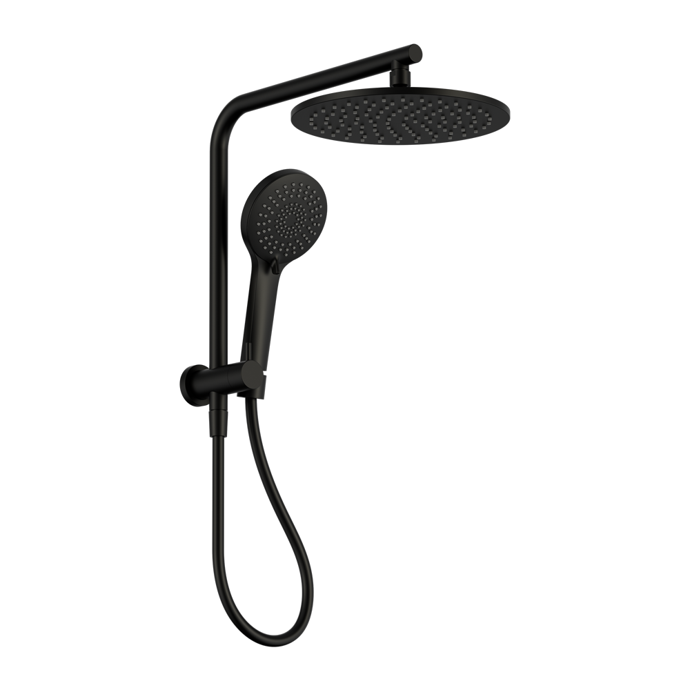 Mecca 2 In 1 Twin Shower Matte Black (NR250805eMB)