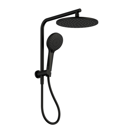 Mecca 2 In 1 Twin Shower Matte Black (NR250805eMB)