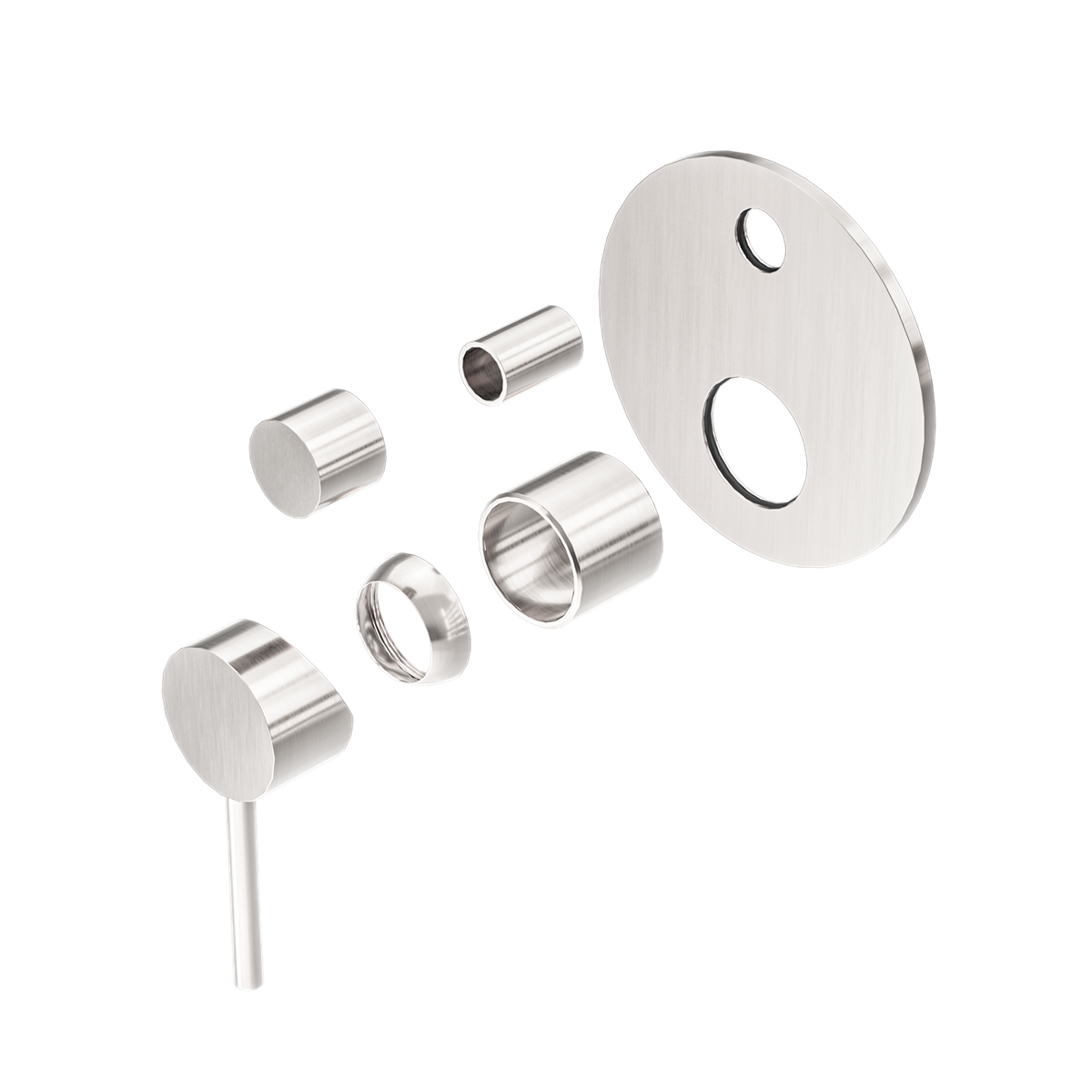 DOLCE SHOWER MIXER WITH DIVERTOR TRIM KITS ONLY BRUSHED NICKEL (NR250811ATBN)