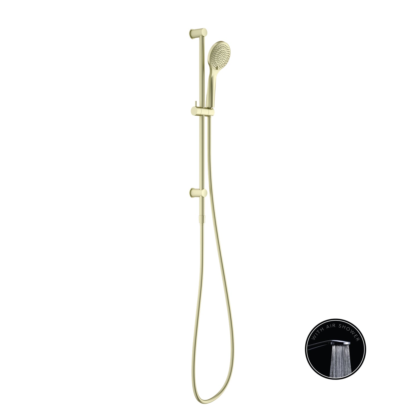 OPAL SHOWER RAIL WITH AIR SHOWER BRUSHED GOLD (NR251905aBG)