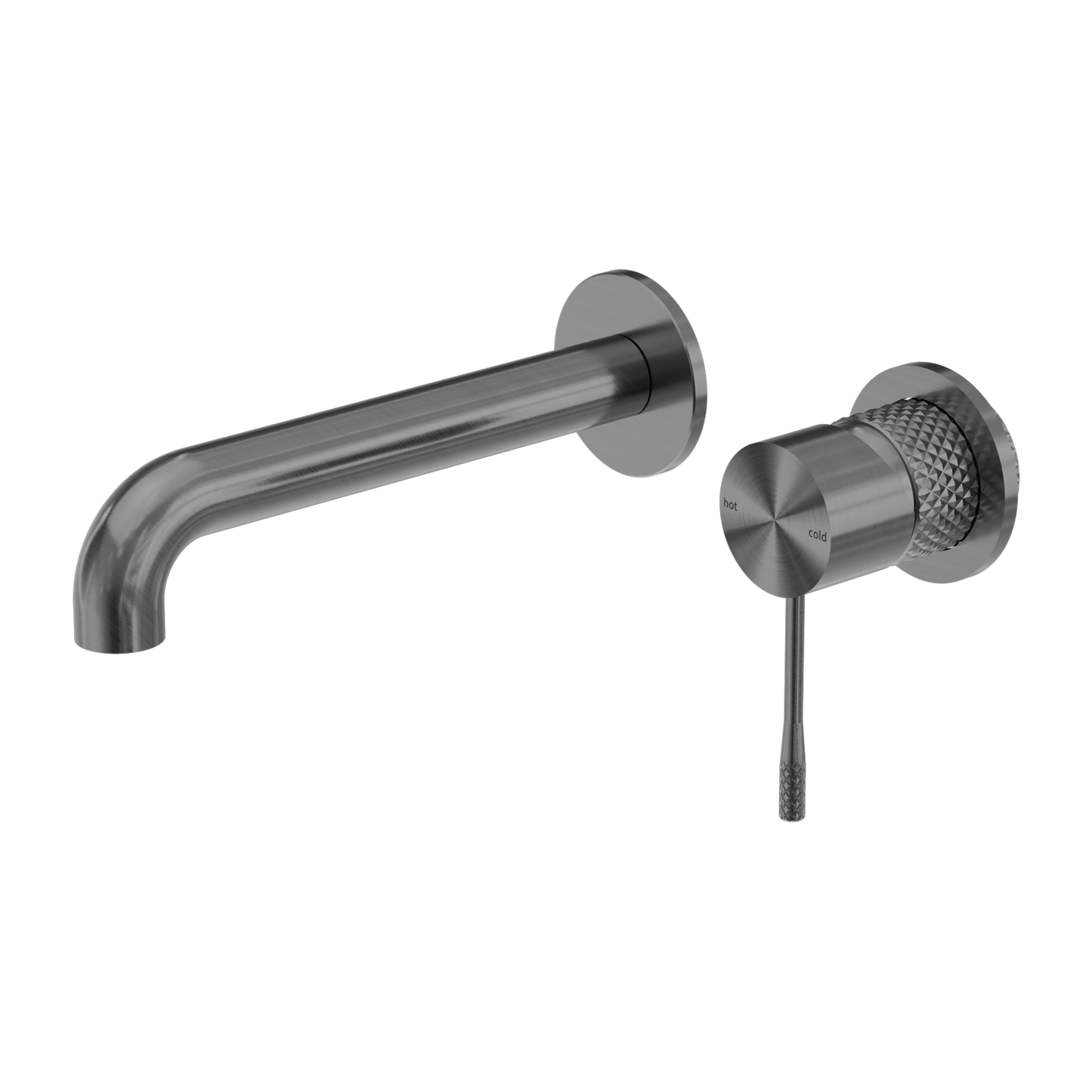 OPAL WALL BASIN/BATH MIXER 185MM SPOUT WITH SEPARATE BACK PLATE GR (NR251907bGR)