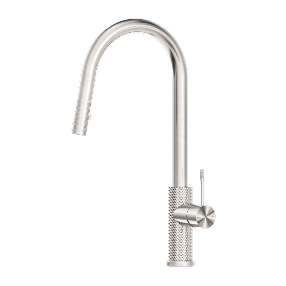 OPAL PULL OUT SINK MIXER WITH VEGIE SPRAY FUNCTION BRUSHED NICKEL (NR251908BN)