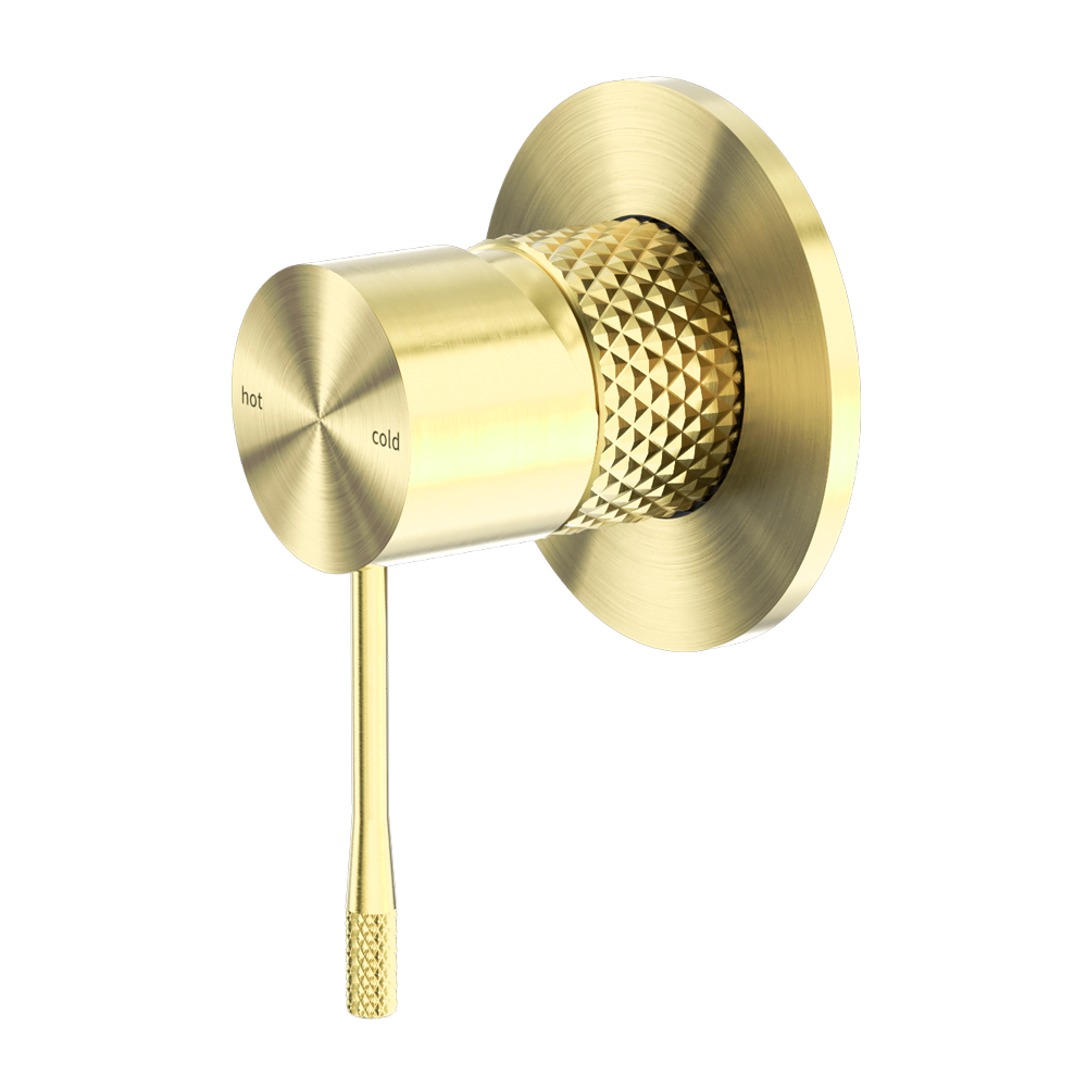 OPAL SHOWER MIXER 80MM PLATE BRUSHED GOLD (NR251909BG)