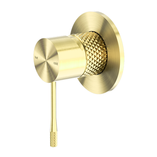 OPAL SHOWER MIXER 80MM PLATE BRUSHED GOLD (NR251909BG)