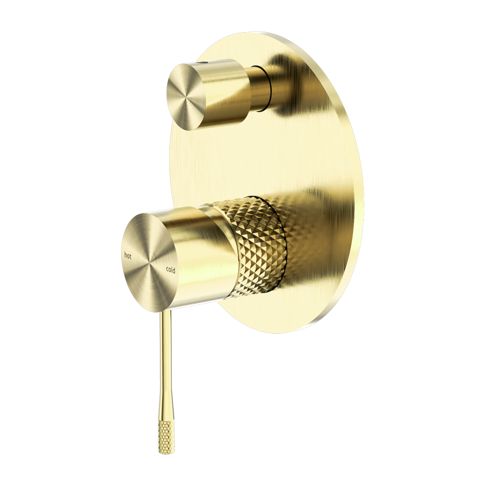 OPAL SHOWER MIXER WITH DIVERTOR BRUSHED GOLD (NR251909aBG)