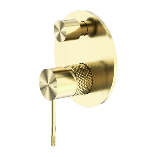 OPAL SHOWER MIXER WITH DIVERTOR BRUSHED GOLD (NR251909aBG)