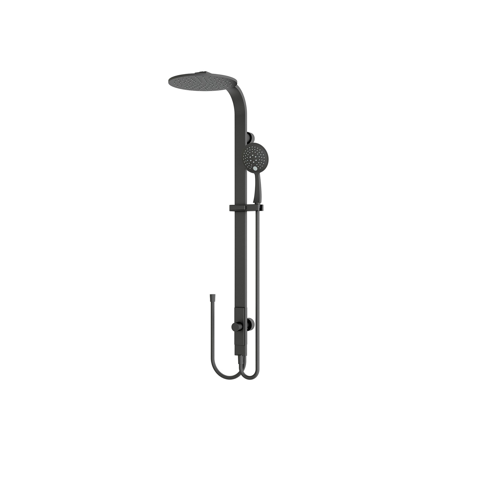 RAIN ROUND SHOWER SET MB (DOUBLE HOSE) (NR281305bMB)