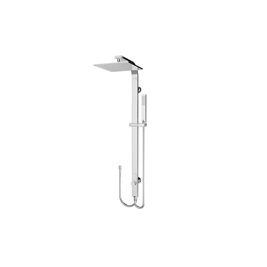 RAIN SQUARE SHOWER SET CH (DOUBLE HOSE) (NR281305dCH)