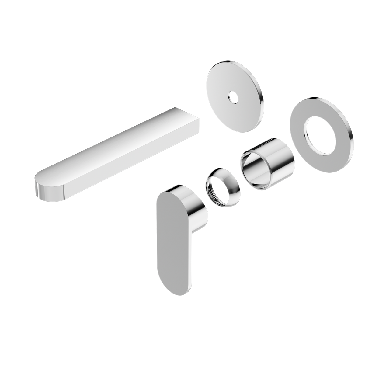 ECCO WALL BASIN/BATH MIXER SEPARATE BACK PLATE TRIM KITS ONLY CHROME (NR301310BTCH)