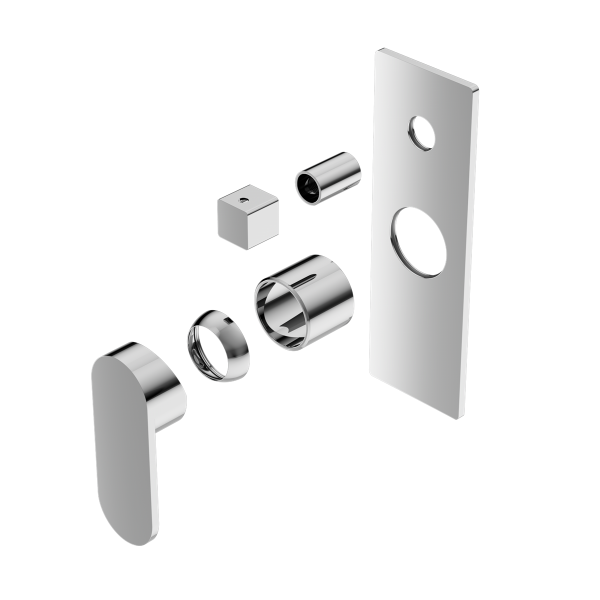 ECCO SHOWER MIXER WITH DIVERTOR TRIM KITS ONLY CHROME (NR301311ATCH)