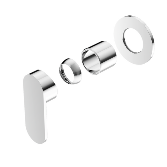 ECCO SHOWER MIXER 80MM ROUND PLATE TRIM KITS ONLY CHROME (NR301311DTCH)