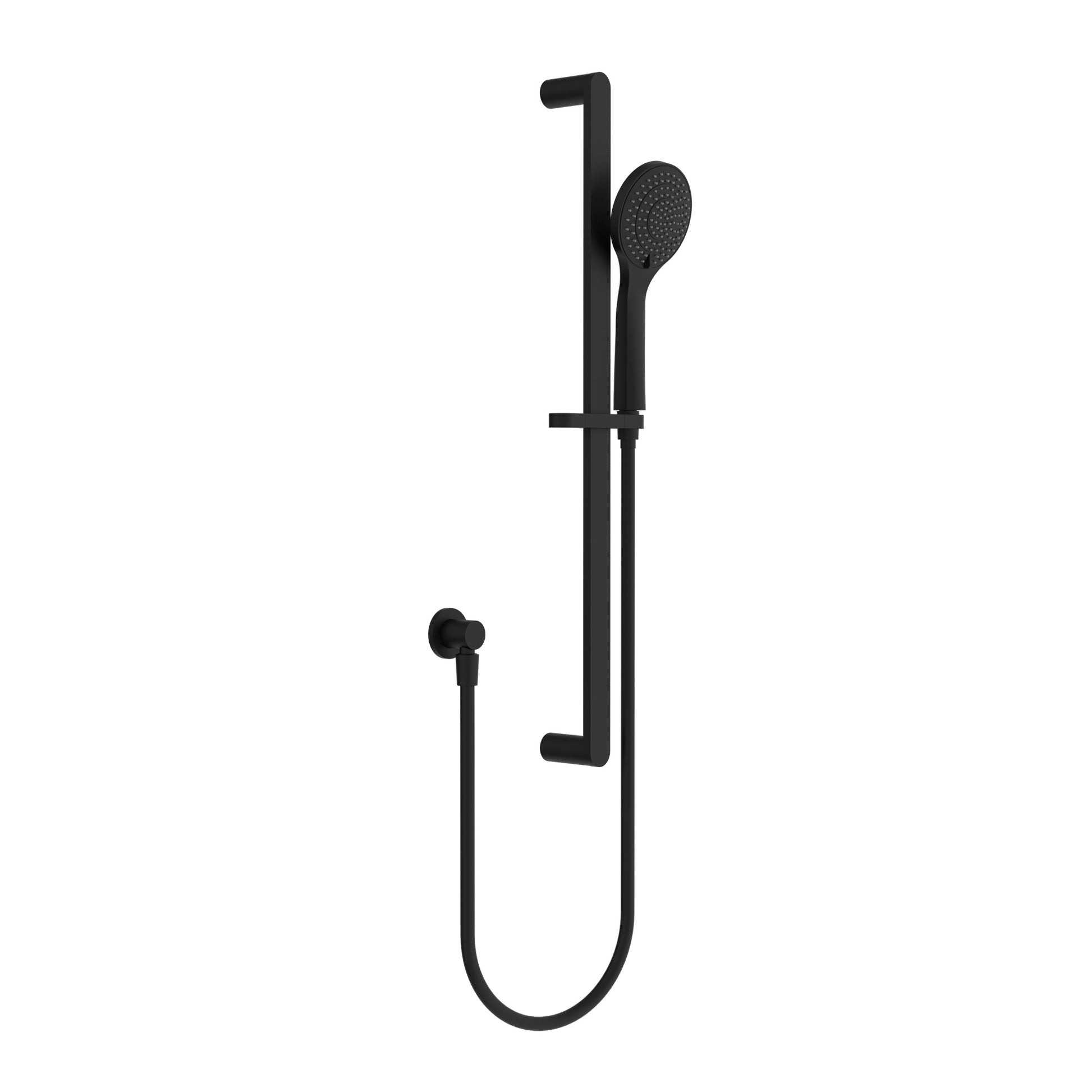 ECCO SHOWER RAIL WITH AIR SHOWER MATTE BLACK (NR30802MB)