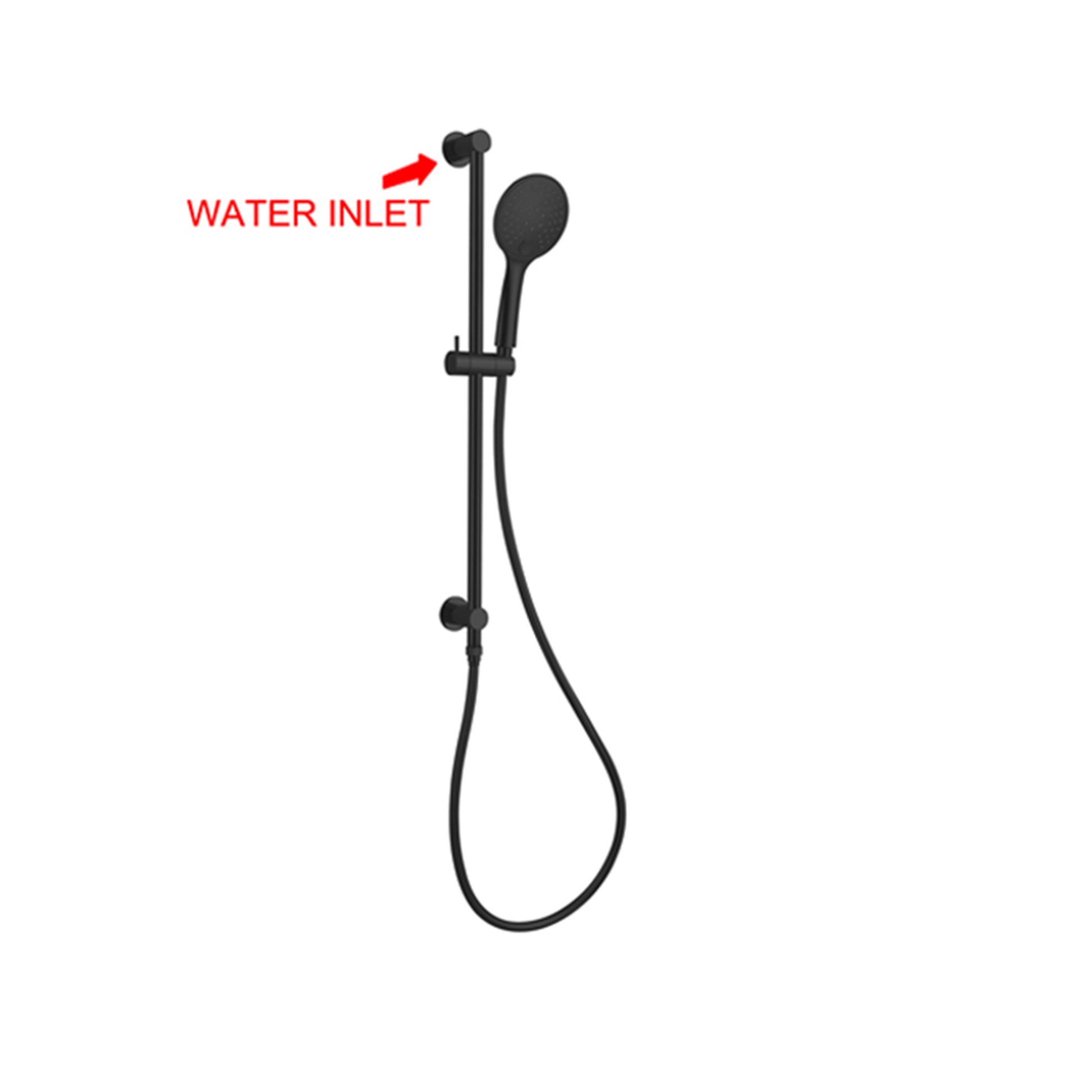 3 FUNCTION SHOWER RAIL MATTE BLACK (NR314MB)