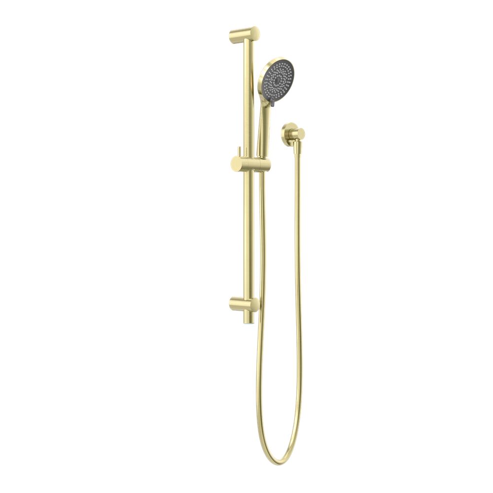 Round Metal Project Shower Rail 4 Star Rating Brushed Gold (NR319BG)