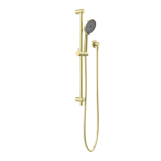 Round Metal Project Shower Rail 4 Star Rating Brushed Gold (NR319BG)