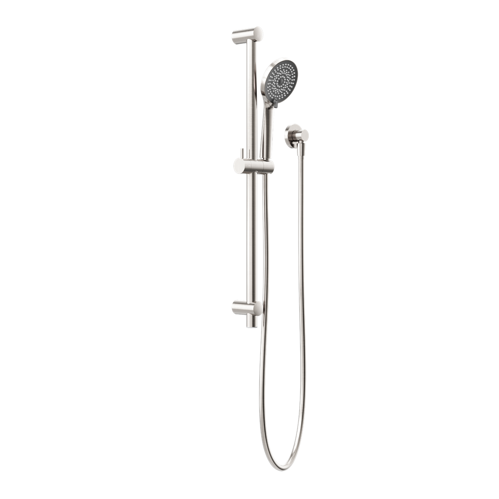 Round Metal Project Shower Rail 4 Star Rating Brushed Nickel (NR319BN)