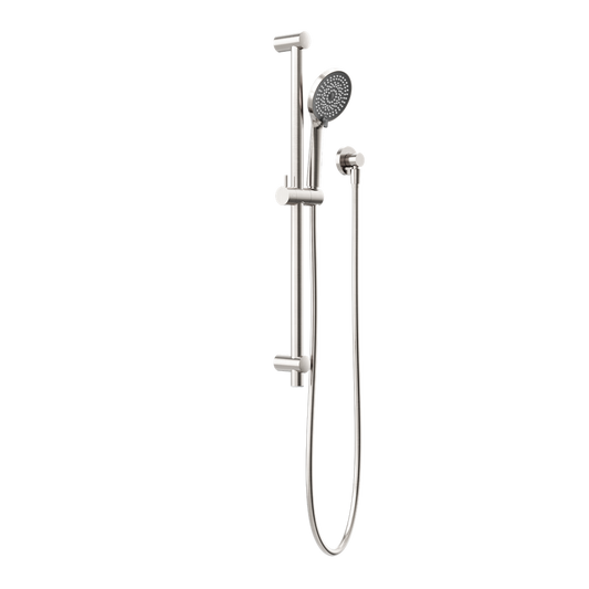 Round Metal Project Shower Rail 4 Star Rating Brushed Nickel (NR319BN)