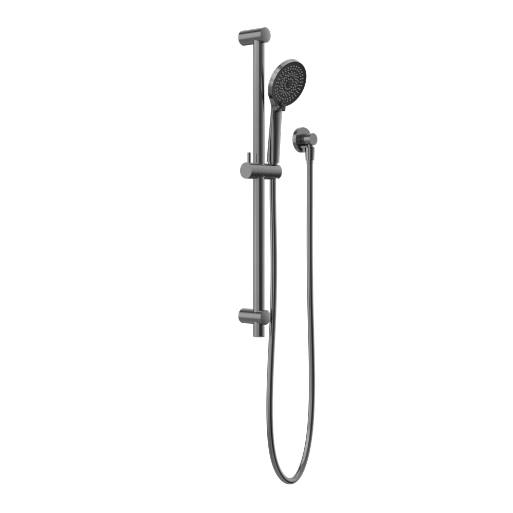 Round Metal Project Shower Rail 4 Star Rating Gun Metal (NR319GM)