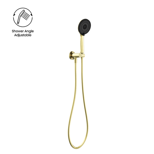 Project Round Shower On Bracket 4 Star Rating Brushed Gold (NR320BG)