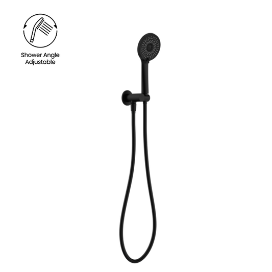 Project Round Shower On Bracket 4 Star Rating Matte Black (NR320MB)