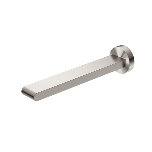 BIANCA FIXED BASIN/BATH SPOUT ONLY 240MM BRUSHED NICKEL (NR321503BBN)