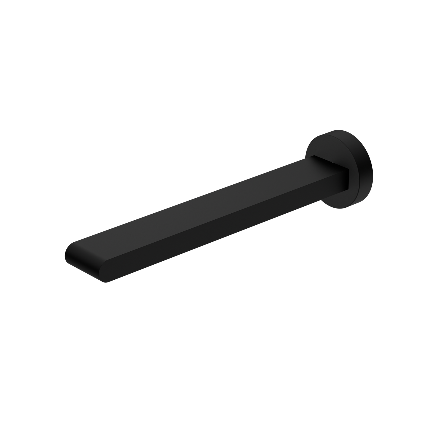 BIANCA FIXED BASIN/BATH SPOUT ONLY 240MM MATTE BLACK (NR321503BMB)